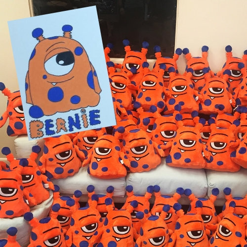 custom plush from drawing