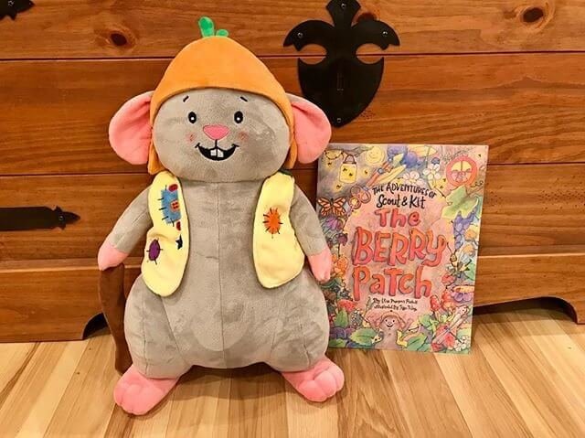 stuffed animal and book set